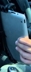 Auditors using Tablet in Car